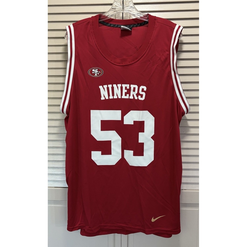 Nike Team Apparel NFL San Francisco 49ers #53‎ Bowman Tank Jersey Sz XL Logo